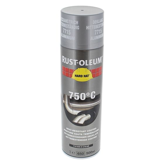 Aluminium Heat Resistant Topcoat Paint with 750ºc Peak Temp 500ml Aerosol