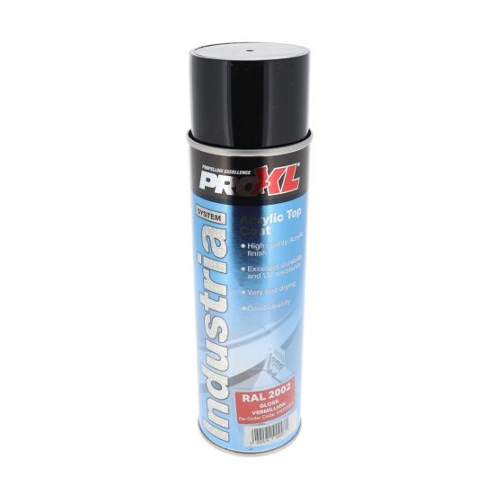 ProXL Industrial Acrylic Topcoat Aerosol - Ral 2002 Vermilion - 500ml