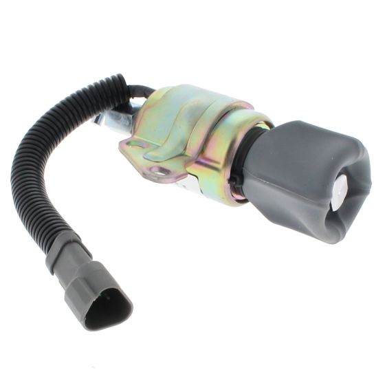 Stop Solenoid for Volvo EC27C, EC35C Excavator, Replaces- 1751ES-12A3UC11B1