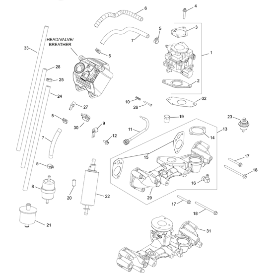 Fuel System for Kohler LH630