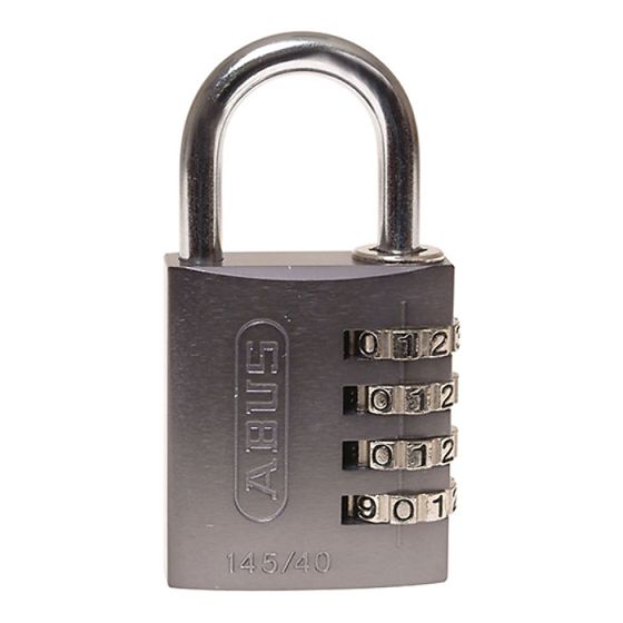 145/40 40mm Aluminium Combination Padlock Titanium 49551 by ABUS - 49551