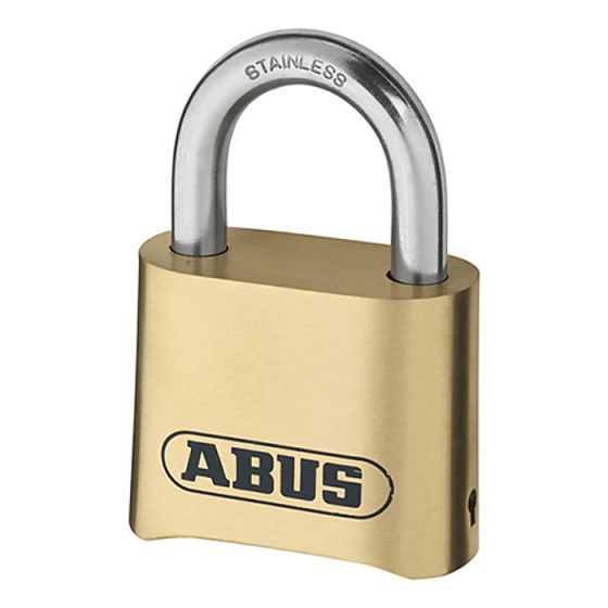180IB/50 50mm Brass Body Combination Padlock (4-Digit) Carded by ABUS - 32074