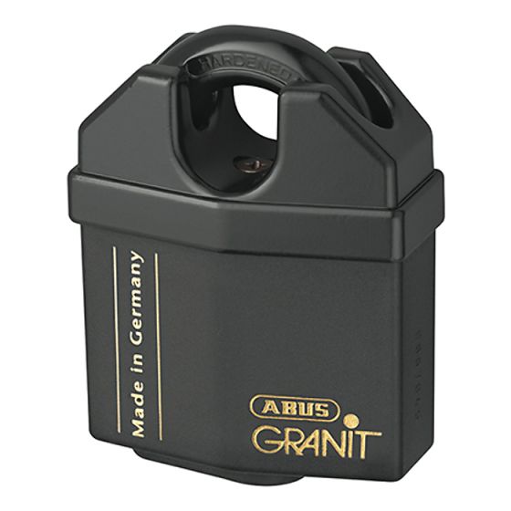 37RK/60mm Granit Plus Close Shackle Padlock Rekeyable 08334 by ABUS - 8334
