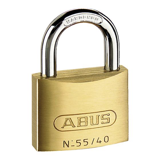 55/40 40mm Brass Padlock Keyed 5401 - ABUS 2868