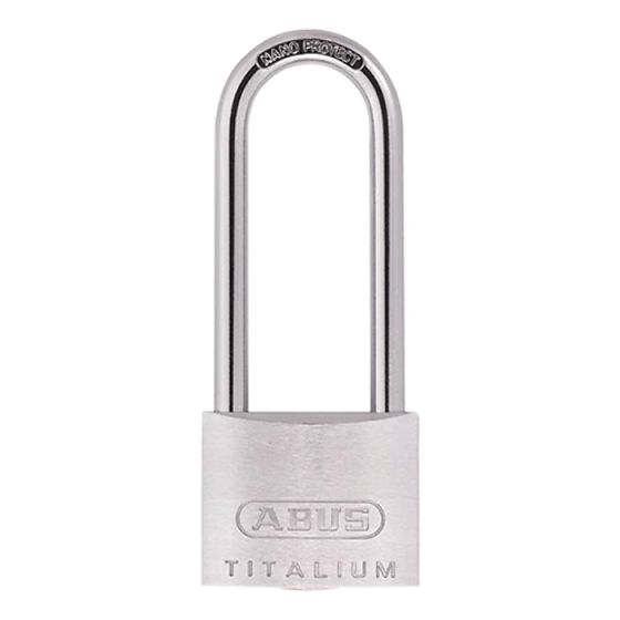 64TI/30HB60 Titalium Padlock 30mm x 60mm Long Shackle Keyed KA6311 by ABUS - 56192