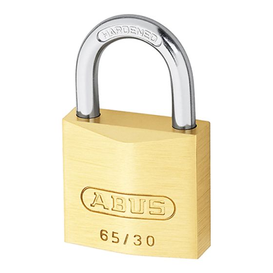65/30 30mm Brass Padlock Keyed 302 by ABUS - 2334