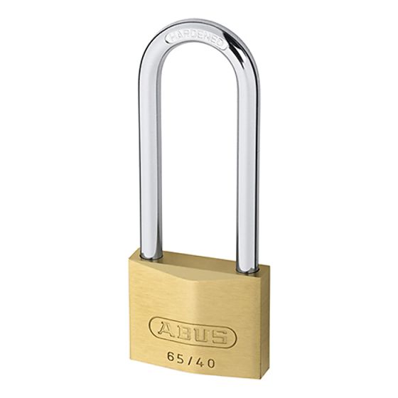 65/40HB63 40mm Brass Padlock 60mm Long Shackle Keyed 404 by ABUS - 5320
