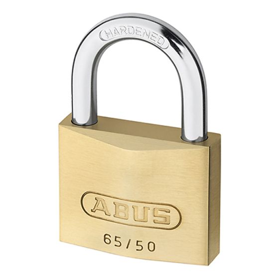 65/50 50mm Brass Padlock Keyed 6512 by ABUS - 12553