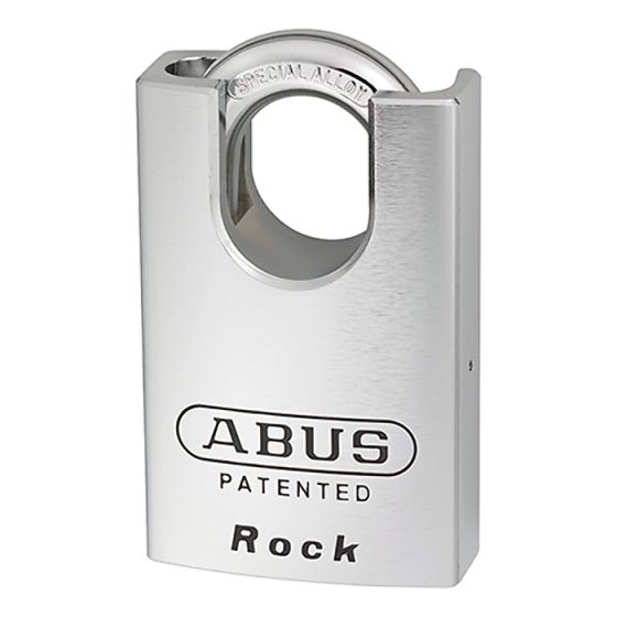 83/55 55mm Rock Hardened Steel Body Padlock Closed Shackle Keyed KA2745 by ABUS - 54158