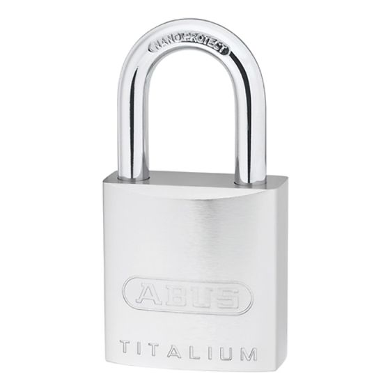 86TI/45 70mm Titalium Padlock Without Cylinder Long Stainless Steel Shackle by ABUS - 4392