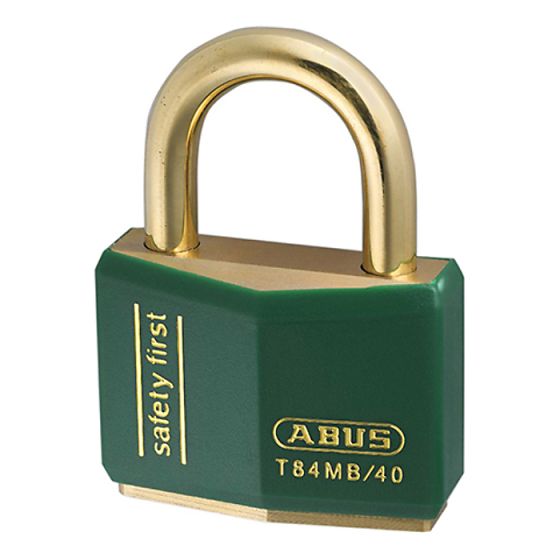 T84MB/40 40mm Green Safety First Rustproof Padlock Keyed 8403 by ABUS - 45402