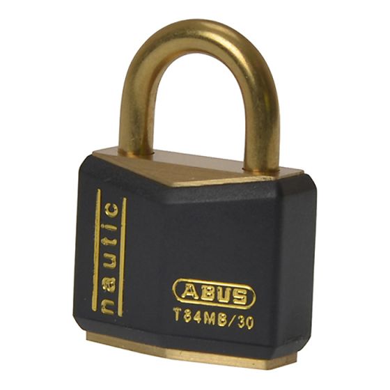 T84MB/30 30mm Black Rustproof Padlock Carded by ABUS - 385