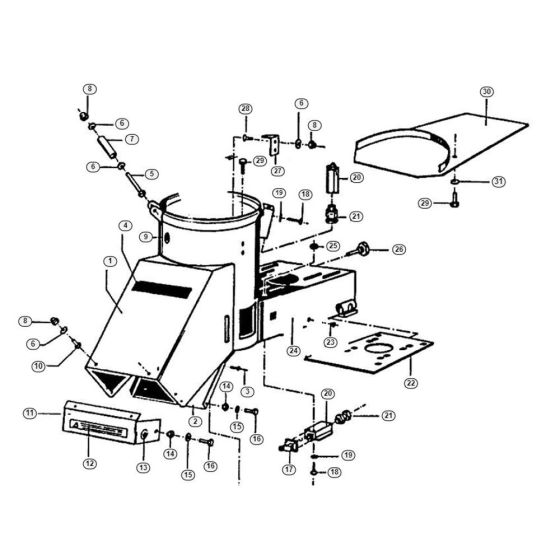 Housing Assembly for Shredders
