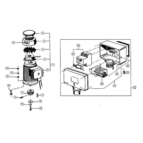 Motor, Switch Assembly