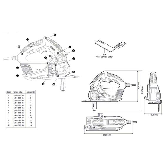 Multi-Saw Assembly for Bosch