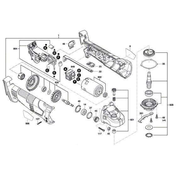 Angle Grinder Assembly