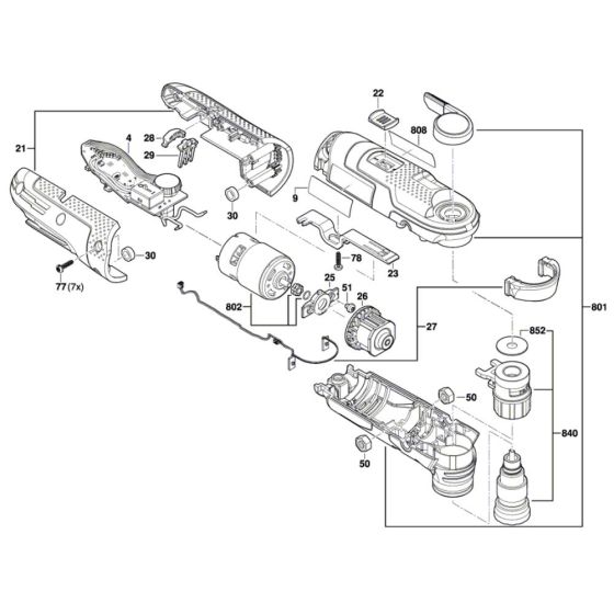 Bosch AdvancedMulti 18 Assembly