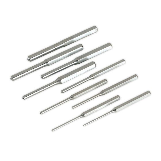 Roll Pin Punch Set 9pc 1/8-1/2" Imperial Sealey Part No. AK9109