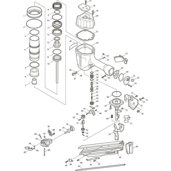 Makita AN942 Main Assembly
