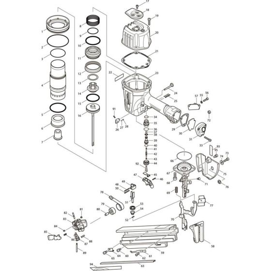Makita AN943 Main Assembly