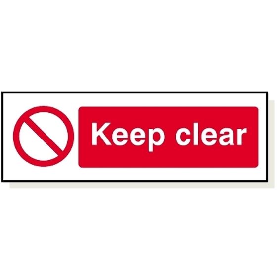 Keep Clear 3mm Foamex