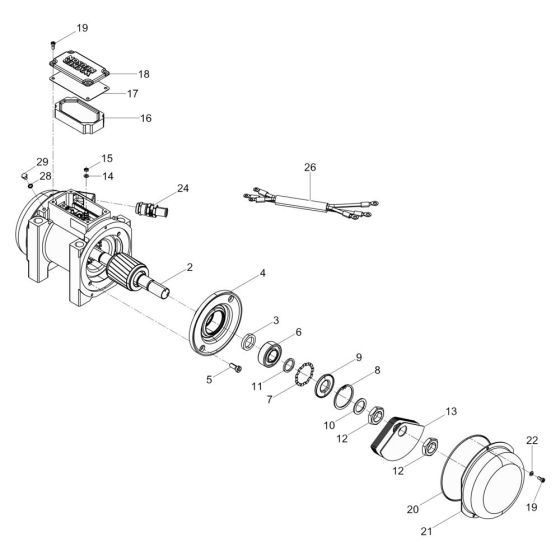 Exciter Assembly for Wacker AP1840we