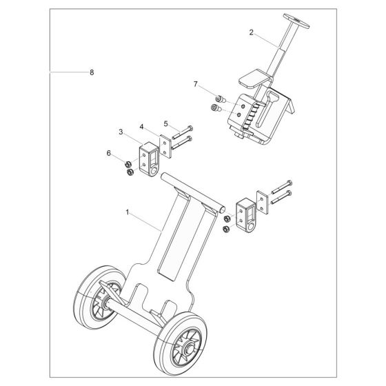 Trolley Assembly for Wacker AP1840we