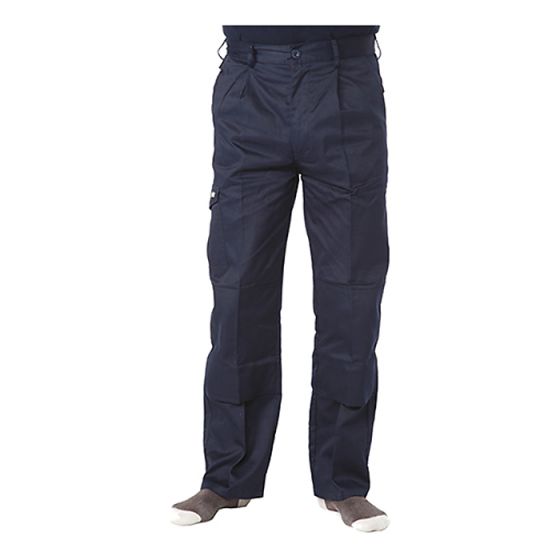 Navy Industry Trousers Waist 34in Leg 33in by Apache - APINDNAV