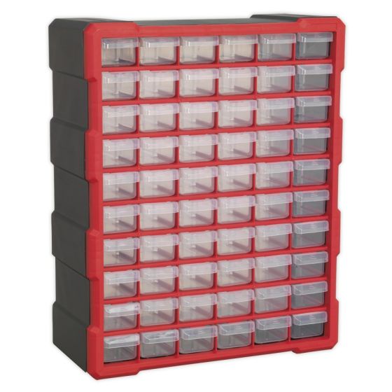 Cabinet Box 60 Drawer - Red/Black Sealey Part No. APDC60R