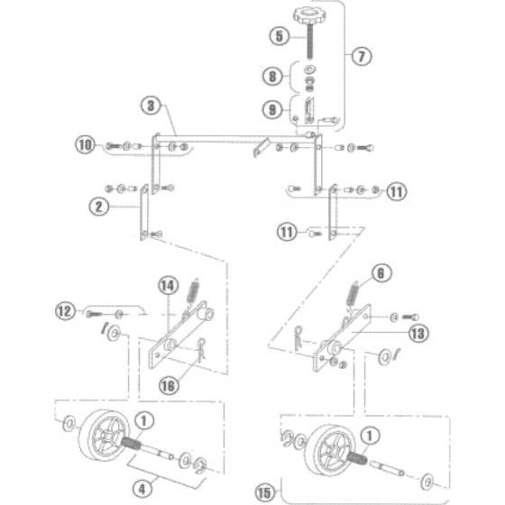 Rear Wheel Assembly for AR25