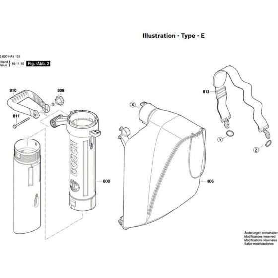 Garden Vacuum Assembly for Bosch