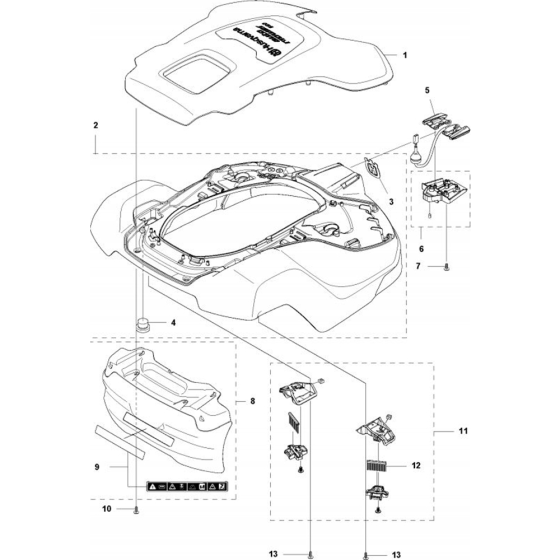Cover Assembly for Automower 520