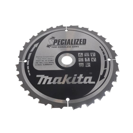 Makita Specialized T.C.T 190 x 20mm Circular Saw Blade - OEM No. B-21967