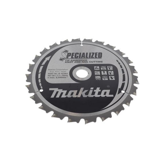 Makita T.C.T Circular Saw Blade 190x20mm 24T - OEM No. B-42363