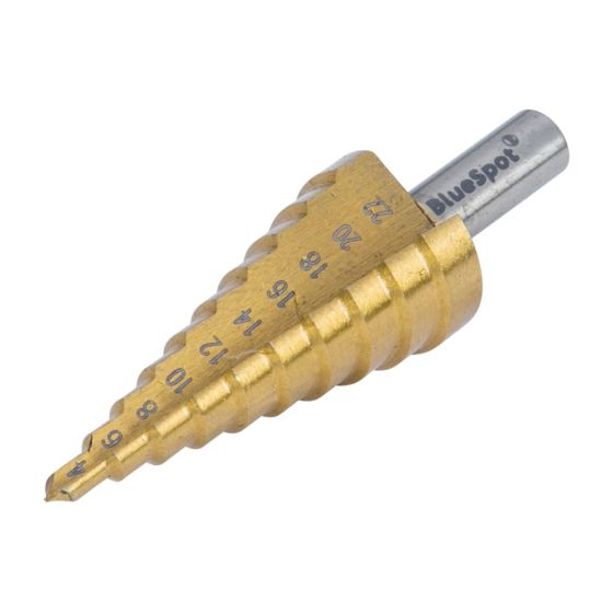 Step Drill 4-22mm HSS for Precision Drilling - BlueSpot Tools