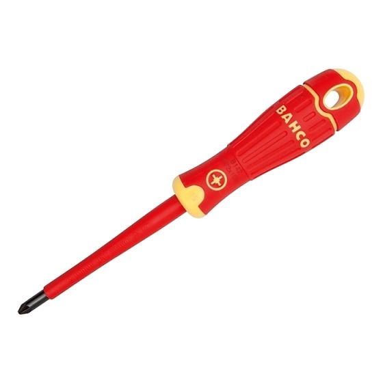 BAHCOFIT Insulated Screwdriver Pozidriv Tip PZ1 x 80mm by Bahco - B142.001.080