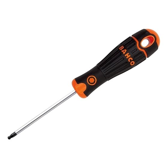 BAHCOFIT Screwdriver Hex Ball End 6.0 x 125mm by Bahco - B143.060.125
