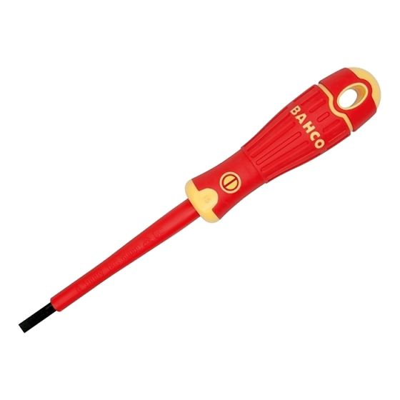 BAHCOFIT Insulated Screwdriver Slotted Tip 8.0 x 1.2 x 175mm by Bahco - B196.080.175
