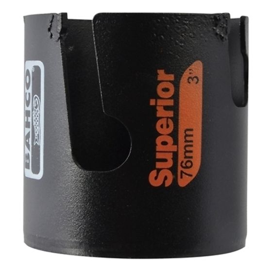 Superior Multi Construction Holesaw Carded 76mm by Bahco - 3833-76-C