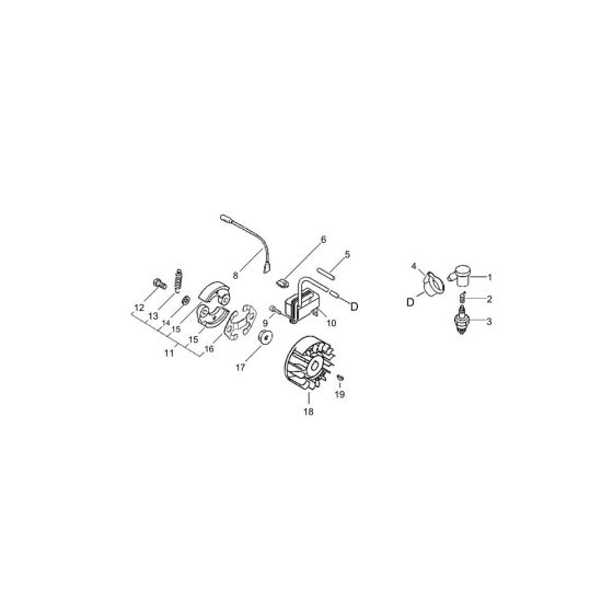 Magneto for ECHO BCLS-510ES