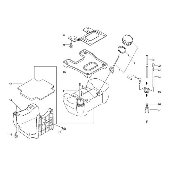 Fuel Tank for ECHO BCLS-510ES