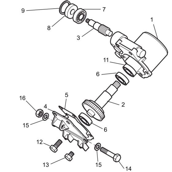 Gearbox for Belle Minimix 150