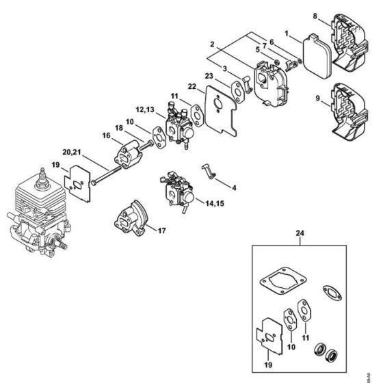 Carburetor & Air Filter for Stihl
