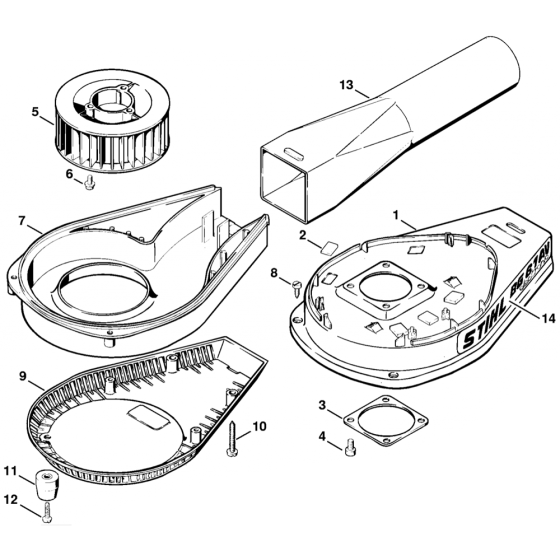 Fan Housing for Stihl BG60