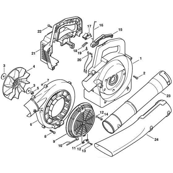 Fan Housing for Stihl BG72