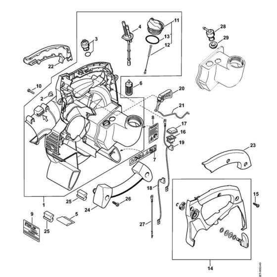 Fan Housing for Stihl BG 85