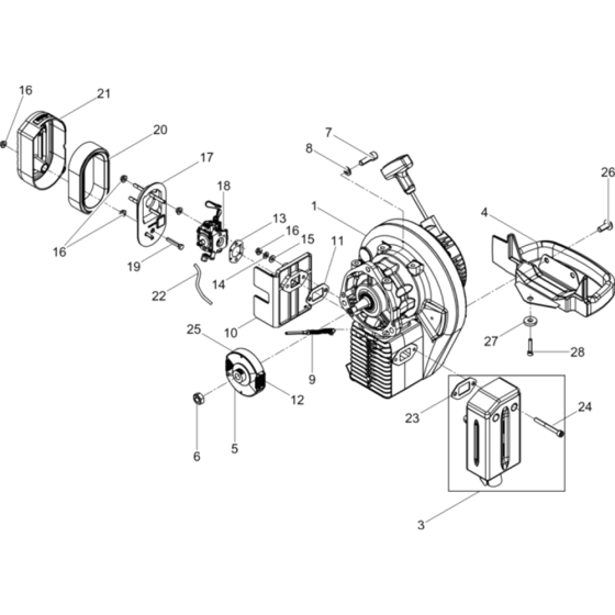 Engine Assembly for Wacker BH22
