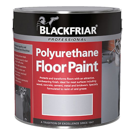 Professional Polyurethane Floor Paint Tile Red 1 Litre by Blackfriar - BF2000001D1