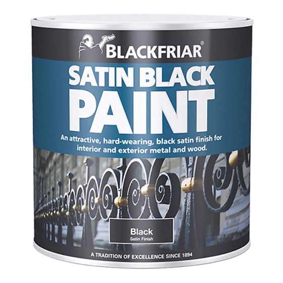 Satin Black Paint 500ml by Blackfriar - BF0520003E1