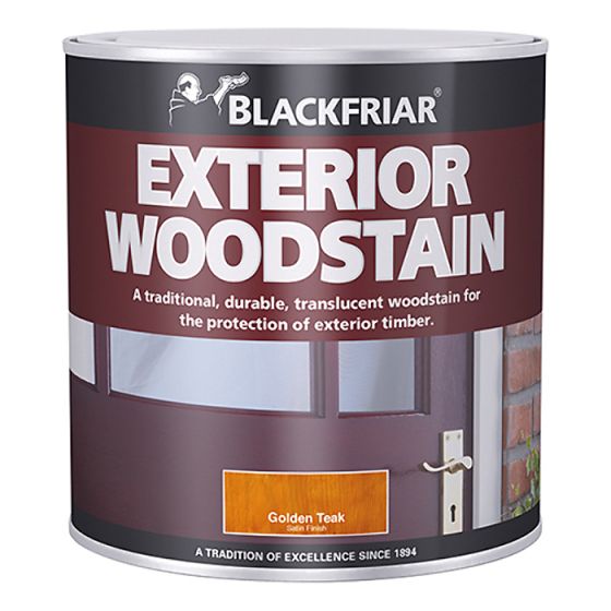 Traditional Exterior Woodstain Golden Teak 500ml by Blackfriar - BF0010001E1